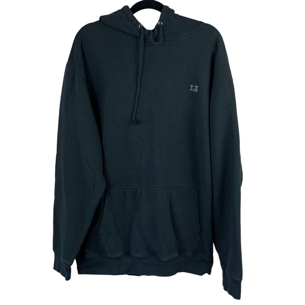 Unbranded Hoodie Mens 2XL Black Oversized Pullover Pockets Streetwear Sweatshirt